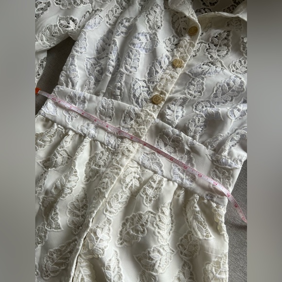 Sandro Button Up Lace Midi Dress - Picture 4 of 9